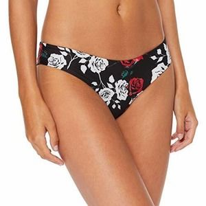 NWT!! Hurley Womens Apparel Quick Dry Roses Reversible Surf Bottom Black Size XL